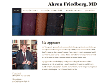 Tablet Screenshot of ahronfriedbergmd.com